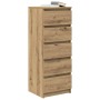 Aparador con cajones roble artesanal 37,5x35x99 cm de , Aparadores - Ref: Foro24-861768, Precio: 92,78 €, Descuento: %