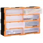Organizador multicajones con 8 cajones grandes 52x16x37 cm de vidaXL, Cajas de herramientas - Ref: Foro24-149599, Precio: 53,...