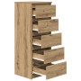 Aparador con cajones roble artesanal 37,5x35x99 cm de , Aparadores - Ref: Foro24-861768, Precio: 92,78 €, Descuento: %