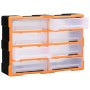 Organizador multicajones con 8 cajones grandes 52x16x37 cm de vidaXL, Cajas de herramientas - Ref: Foro24-149599, Precio: 53,...