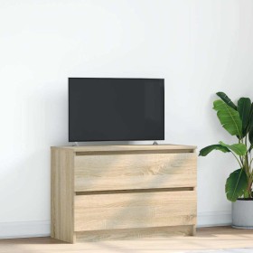 Mueble de TV roble Sonoma 80x35x54 cm madera de ingeniería de , Muebles TV - Ref: Foro24-861789, Precio: 76,80 €, Descuento: %