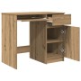 Escritorio de madera de ingeniería roble artisan 86x49x76 cm de , Escritorios - Ref: Foro24-861831, Precio: 95,63 €, Descuent...