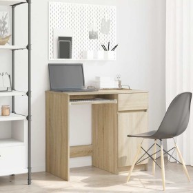 Escritorio roble Sonoma 86x49x76 cm madera de ingeniería de , Escritorios - Ref: Foro24-861825, Precio: 98,88 €, Descuento: %