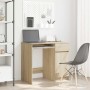 Escritorio roble Sonoma 86x49x76 cm madera de ingeniería de , Escritorios - Ref: Foro24-861825, Precio: 98,88 €, Descuento: %