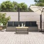 Sofá de jardín de 5 plazas con cojines ratán sintético gris de , Conjuntos de jardín - Ref: Foro24-4104114, Precio: 337,69 €,...