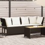 Sofá de jardín con cojines ratán sintético marrón de , Sofás de exterior - Ref: Foro24-4104123, Precio: 274,02 €, Descuento: %