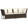 Sofá de jardín con cojines ratán sintético marrón de , Sofás de exterior - Ref: Foro24-4104123, Precio: 274,02 €, Descuento: %