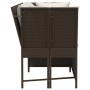 Sofá de jardín con cojines ratán sintético marrón de , Sofás de exterior - Ref: Foro24-4104123, Precio: 274,02 €, Descuento: %
