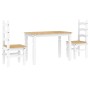 Juego de comedor Panama 3 pzas madera maciza de pino blanco de , muebles para cocinas y comedores - Ref: Foro24-3345196, Prec...