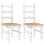Juego de comedor Panama 3 pzas madera maciza de pino blanco de , muebles para cocinas y comedores - Ref: Foro24-3345196, Prec...