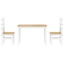 Juego de comedor Panama 3 pzas madera maciza de pino blanco de , muebles para cocinas y comedores - Ref: Foro24-3345196, Prec...