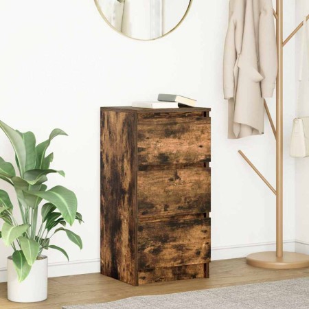 Aparador roble ahumado 37,5x35x76 cm madera de ingeniería de , Aparadores - Ref: Foro24-861728, Precio: 62,39 €, Descuento: %