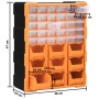 Organizador multicajones con 39 cajones 38x16x47 cm de vidaXL, Cajas de herramientas - Ref: Foro24-149603, Precio: 42,80 €, D...