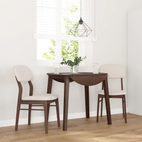 Sillas de comedor con cojines 2 uds madera maciza marrón caucho de , Sillas de comedor - Ref: Foro24-4102523, Precio: 157,34 ...