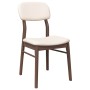 Sillas de comedor con cojines 2 uds madera maciza marrón caucho de , Sillas de comedor - Ref: Foro24-4102523, Precio: 157,34 ...