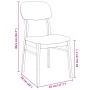 Sillas de comedor con cojines 2 uds madera maciza marrón caucho de , Sillas de comedor - Ref: Foro24-4102523, Precio: 157,34 ...