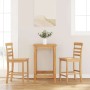 Taburetes de bar 2 uds madera maciza natural caucho de , Taburetes de cocina - Ref: Foro24-4102540, Precio: 132,30 €, Descuen...