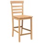Taburetes de bar 2 uds madera maciza natural caucho de , Taburetes de cocina - Ref: Foro24-4102540, Precio: 132,30 €, Descuen...