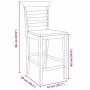 Taburetes de bar 2 uds madera maciza natural caucho de , Taburetes de cocina - Ref: Foro24-4102540, Precio: 132,30 €, Descuen...