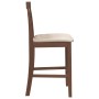 Taburetes de bar con cojines 2 uds madera maciza marrón caucho de , Taburetes de cocina - Ref: Foro24-4102537, Precio: 119,75...