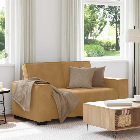Sofá de 2 plazas terciopelo marrón 120 cm de , Sofás - Ref: Foro24-4105017, Precio: 207,72 €, Descuento: %