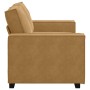 Sofá de 2 plazas terciopelo marrón 120 cm de , Sofás - Ref: Foro24-4105017, Precio: 207,72 €, Descuento: %