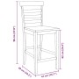 Taburetes de bar 2 uds madera maciza blanca caucho de , Taburetes de cocina - Ref: Foro24-4102542, Precio: 131,60 €, Descuent...