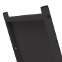 Leñero negro 69,5x35x81 cm Acero laminado en frío de , Bolsas y soportes de leña - Ref: Foro24-864177, Precio: 66,67 €, Descu...