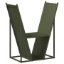 Leñero verde oliva 69,5x35x81 cm Acero laminado en frío de , Bolsas y soportes de leña - Ref: Foro24-864180, Precio: 68,20 €,...