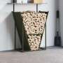 Leñero verde oliva 69,5x35x81 cm Acero laminado en frío de , Bolsas y soportes de leña - Ref: Foro24-864180, Precio: 68,20 €,...