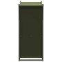 Leñero verde oliva 69,5x35x81 cm Acero laminado en frío de , Bolsas y soportes de leña - Ref: Foro24-864180, Precio: 68,20 €,...