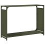 Leñero verde oliva 90x28x65 cm Acero laminado en frío de , Bolsas y soportes de leña - Ref: Foro24-864206, Precio: 61,14 €, D...