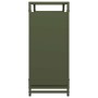 Leñero verde oliva 90x28x65 cm Acero laminado en frío de , Bolsas y soportes de leña - Ref: Foro24-864206, Precio: 61,14 €, D...