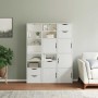 Armarios auxiliares 6 uds "ODDA" blanco 40x24x79 cm madera pino de , Aparadores - Ref: Foro24-3365355, Precio: 334,21 €, Desc...