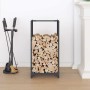 Leñero antracita 40x30x80 cm Acero laminado en frío de , Bolsas y soportes de leña - Ref: Foro24-864227, Precio: 58,93 €, Des...