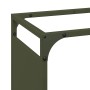 Leñero verde oliva 44x28x90 cm Acero laminado en frío de , Bolsas y soportes de leña - Ref: Foro24-864210, Precio: 59,92 €, D...