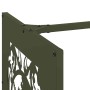 Leñero verde oliva 40x40x40 cm Acero laminado en frío de , Bolsas y soportes de leña - Ref: Foro24-864252, Precio: 45,21 €, D...