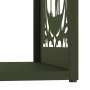 Leñero verde oliva 40x40x40 cm Acero laminado en frío de , Bolsas y soportes de leña - Ref: Foro24-864252, Precio: 45,21 €, D...