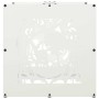 Leñero blanco 40x40x40 cm Acero laminado en frío de , Bolsas y soportes de leña - Ref: Foro24-864250, Precio: 45,21 €, Descue...