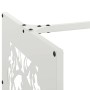 Leñero blanco 40x40x40 cm Acero laminado en frío de , Bolsas y soportes de leña - Ref: Foro24-864250, Precio: 45,21 €, Descue...