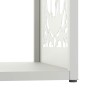 Leñero blanco 40x40x40 cm Acero laminado en frío de , Bolsas y soportes de leña - Ref: Foro24-864250, Precio: 45,21 €, Descue...