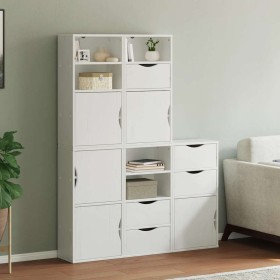 Armarios auxiliares 5 uds "ODDA" blanco 40x24x79 cm madera pino de , Aparadores - Ref: Foro24-3365357, Precio: 287,45 €, Desc...
