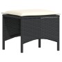 Set comedor de jardín 3 pzas con cojines ratán sintético negro de , Conjuntos de jardín - Ref: Foro24-4104135, Precio: 187,08...