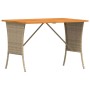 Set comedor de jardín 3 pzas con cojines ratán sintético beige de , Conjuntos de jardín - Ref: Foro24-4104137, Precio: 193,16...