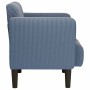 Sillón con reposabrazos azul 54 cm tejido de pana de , Sillones - Ref: Foro24-4100518, Precio: 132,50 €, Descuento: %