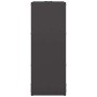 Leñero negro 40x30x80 cm Acero laminado en frío de , Bolsas y soportes de leña - Ref: Foro24-864231, Precio: 57,20 €, Descuen...