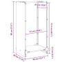 Leñero antracita 40x30x80 cm Acero laminado en frío de , Bolsas y soportes de leña - Ref: Foro24-864233, Precio: 57,77 €, Des...