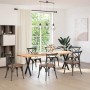 Patas para mesa comedor forma X 2uds acero negro 57x(72-73) cm de , Patas para mesas - Ref: Foro24-4012912, Precio: 56,02 €, ...