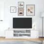 Mueble de TV de madera de ingeniería blanco 188,5x41x50 cm de , Muebles TV - Ref: Foro24-3328417, Precio: 139,90 €, Descuento: %