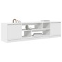 Mueble de TV de madera de ingeniería blanco 188,5x41x50 cm de , Muebles TV - Ref: Foro24-3328417, Precio: 139,90 €, Descuento: %